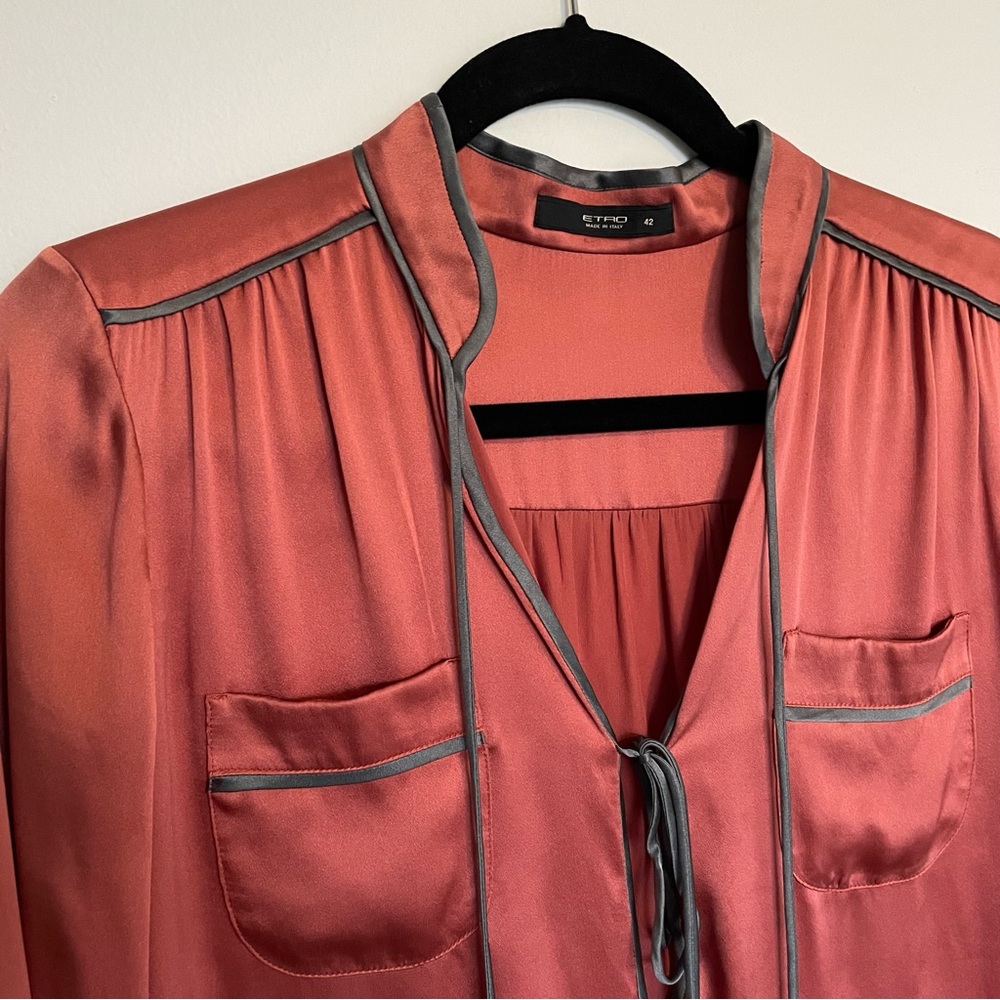 Stunning rose colored ETRO blouse